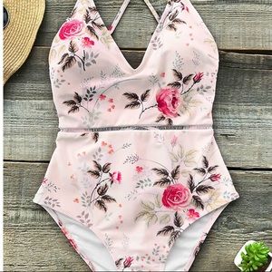 Shallow Waters Print One-piece Swimsuit